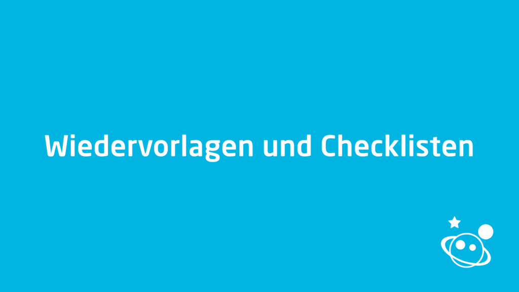 Wiedervorlagen und Checklisten 01